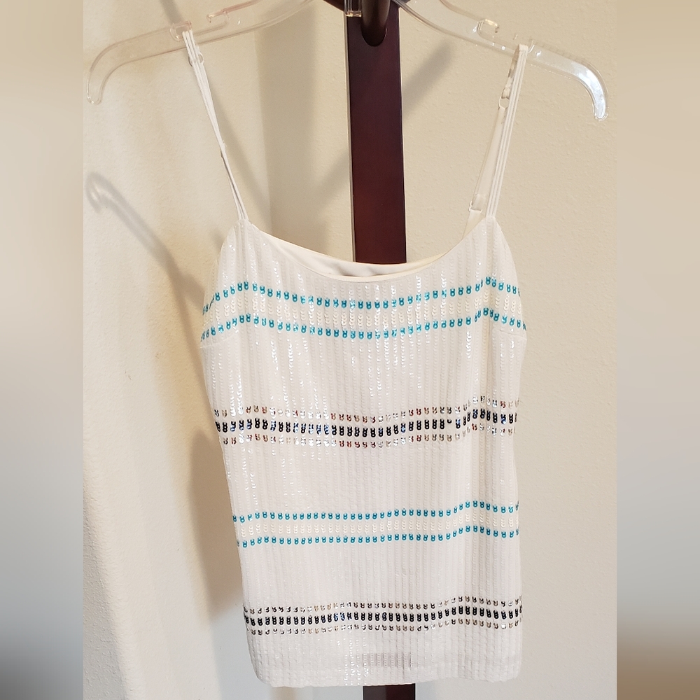 WHBM sequin front tank, size XXS - NEW - Picture 2 of 10